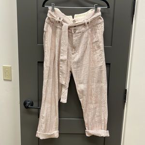 Free People paper bag waist slouchy pants